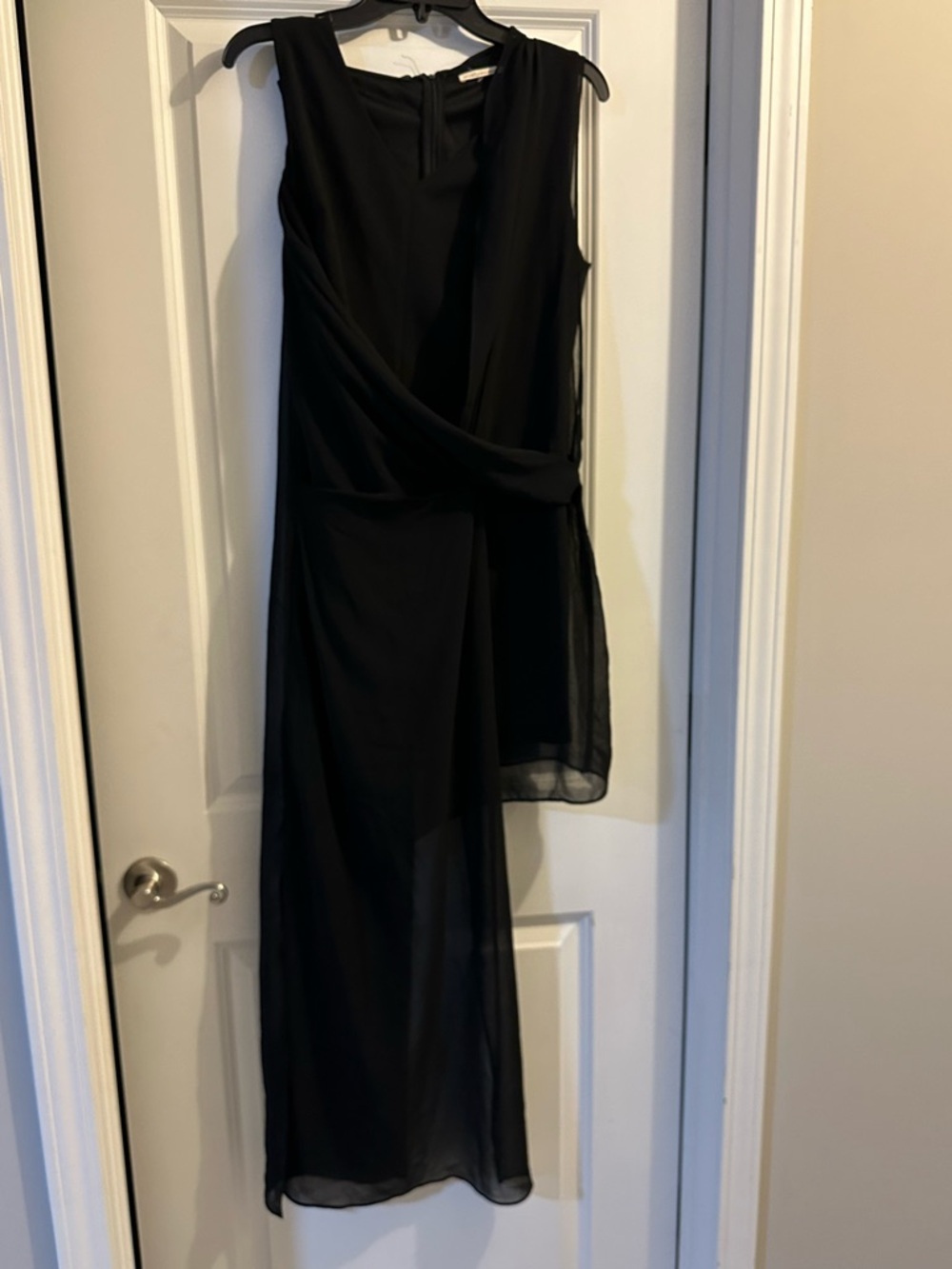 Mustard Seed Black Sleeveless Evening Dress